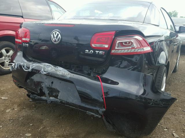 WVWBW8AHXEV000138 - 2014 VOLKSWAGEN EOS KOMFOR შავი ფოტო 9