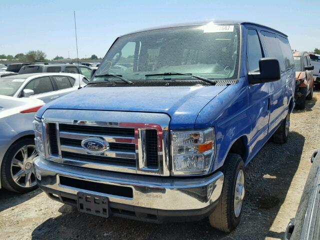 1FMNE3BL8EDA57865 - 2014 FORD ECONOLINE BLUE photo 2