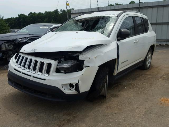 1C4NJCBA9GD649552 - 2016 JEEP COMPASS SP WHITE photo 2