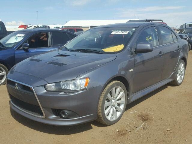 JA32V6FV7AU014907 - 2010 MITSUBISHI LANCER RAL CHARCOAL photo 2