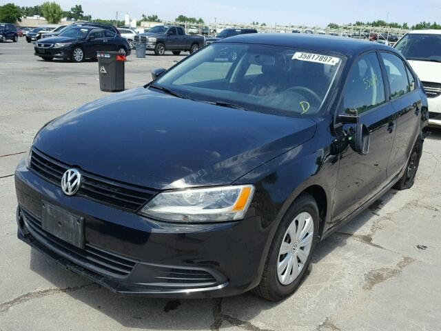 3VW1K7AJ7DM285701 - 2013 VOLKSWAGEN JETTA BASE BLACK photo 2