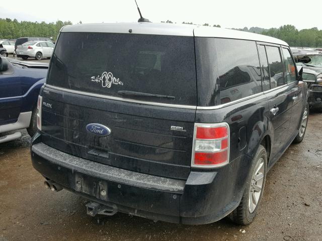 2FMDK52C39BA37874 - 2009 FORD FLEX SEL BLACK photo 4