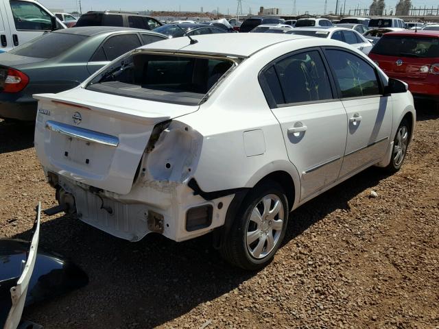 3N1AB6AP9CL745160 - 2012 NISSAN SENTRA 2.0 WHITE photo 4