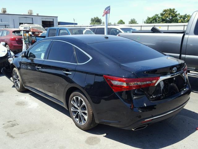 4T1BK1EB6GU205579 - 2016 TOYOTA AVALON XLE BLACK photo 3