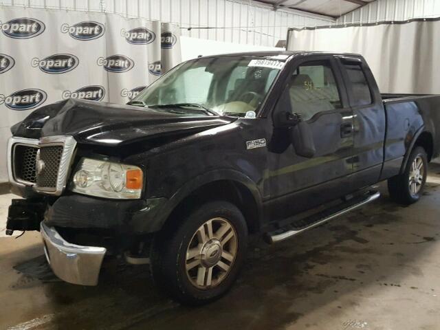 1FTPX12536NA44255 - 2006 FORD F150 BLACK photo 2