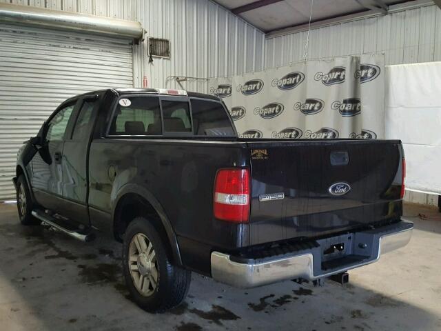 1FTPX12536NA44255 - 2006 FORD F150 BLACK photo 3