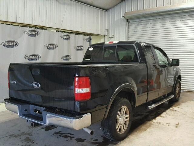 1FTPX12536NA44255 - 2006 FORD F150 BLACK photo 4