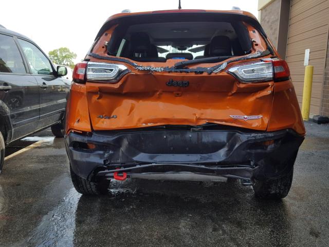 1C4PJMBS6FW623940 - 2015 JEEP CHEROKEE T ORANGE photo 9