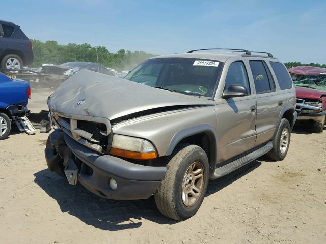 1D4HS38N93F532298 - 2003 DODGE DURANGO SP TAN photo 2