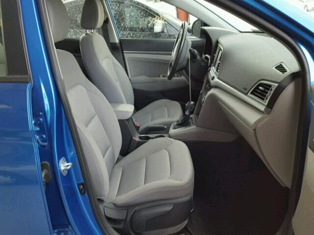 5NPD84LF9HH015936 - 2017 HYUNDAI ELANTRA SE BLUE photo 5