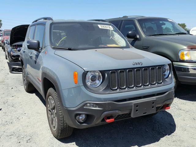 ZACCJBCB3HPG39126 - 2017 JEEP RENEGADE T GRAY photo 1