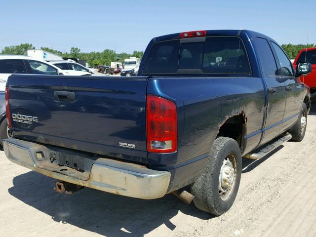 3D7KA28D93G768302 - 2003 DODGE RAM 2500 S BLUE photo 4