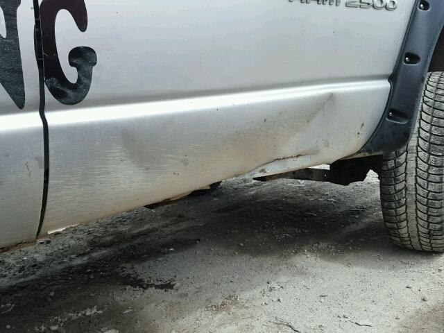 3D7KU286X3G782136 - 2003 DODGE RAM 2500 S SILVER photo 9