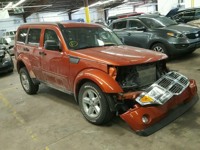 1D8GU58KX8W151668 - 2008 DODGE NITRO SLT ORANGE photo 1