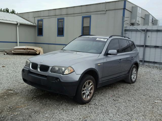 WBXPA73494WC42815 - 2004 BMW X3 2.5I GRAY photo 2