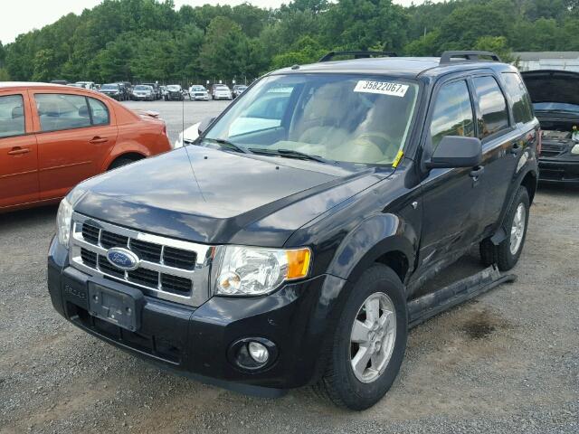 1FMCU93168KA66865 - 2008 FORD ESCAPE XLT BLACK photo 2