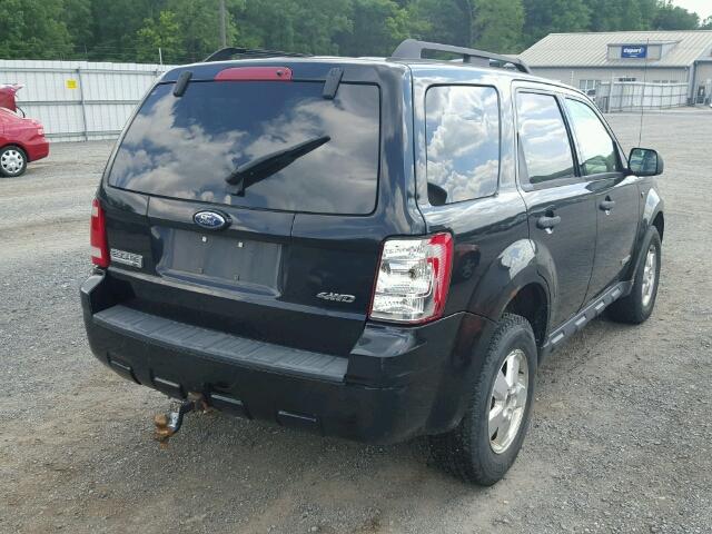 1FMCU93168KA66865 - 2008 FORD ESCAPE XLT BLACK photo 4