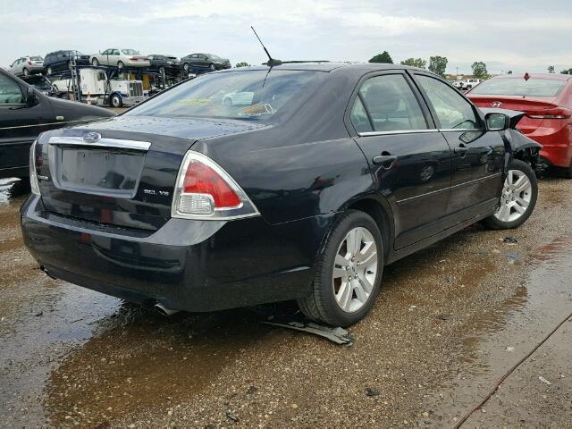 3FAHP08129R110255 - 2009 FORD FUSION SEL BLACK photo 4