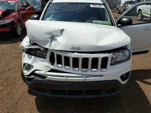 1C4NJDBB5FD240297 - 2015 JEEP COMPASS SP WHITE photo 7