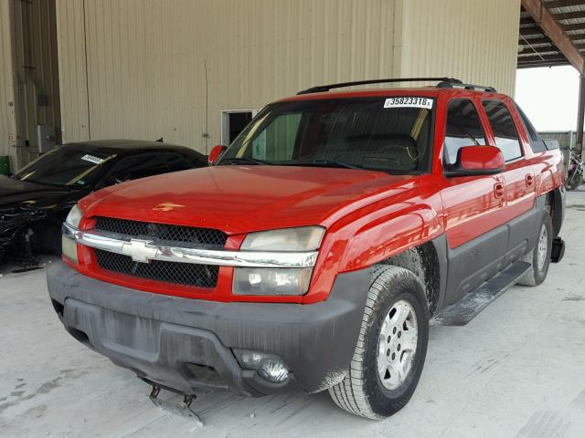 3GNEC13T03G265811 - 2003 CHEVROLET AVALANCHE RED photo 2