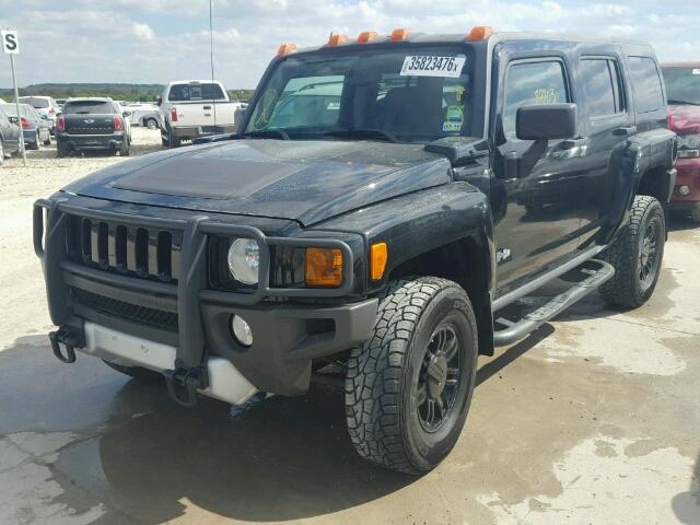 5GTEN13E688148342 - 2008 HUMMER H3 BLACK photo 2