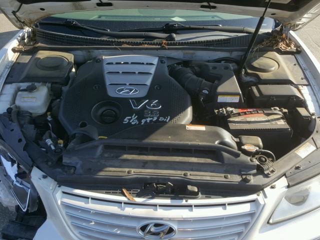 KMHFC46F57A229486 - 2007 HYUNDAI AZERA SE WHITE photo 7