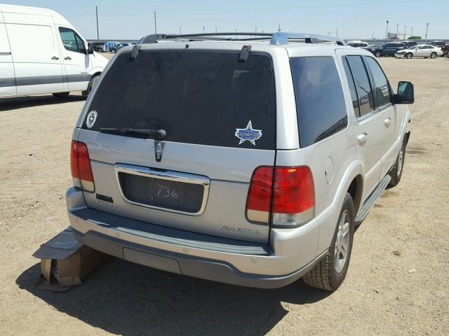 5LMEU68H85ZJ07736 - 2005 LINCOLN AVIATOR 银色 照片 4