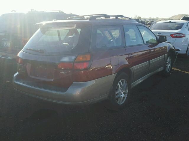 4S3BH686247643461 - 2004 SUBARU LEGACY OUT MAROON photo 4