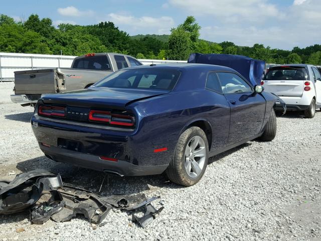 2C3CDZAG5GH254864 - 2016 DODGE CHALLENGER BLUE photo 4