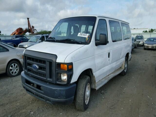 1FBNE31L99DA18055 - 2009 FORD ECONOLINE WHITE photo 2