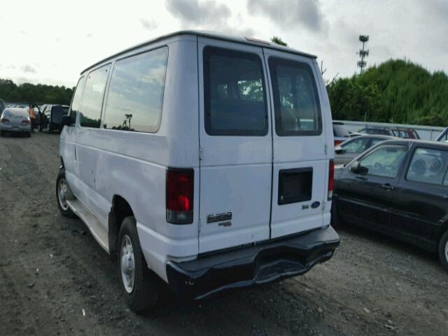 1FBNE31L99DA18055 - 2009 FORD ECONOLINE WHITE photo 3