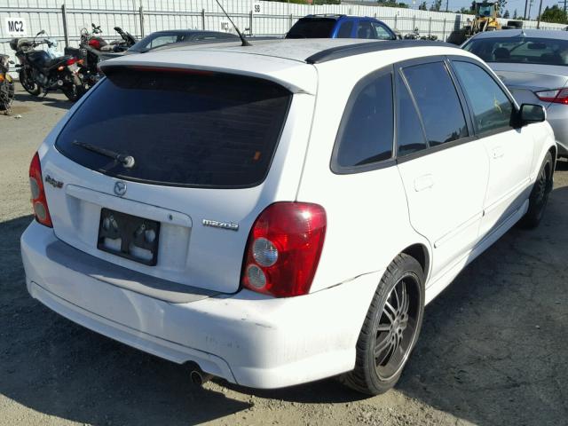 JM1BJ246521519171 - 2002 MAZDA PROTEGE PR WHITE photo 4