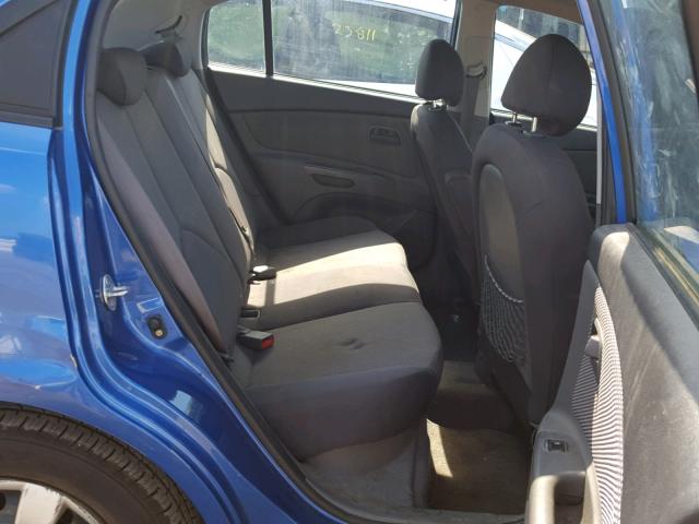 KNADE243996494269 - 2009 KIA RIO 5 SX BLUE photo 6