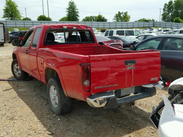 1GTDT19E478229385 - 2007 GMC CANYON RED photo 3