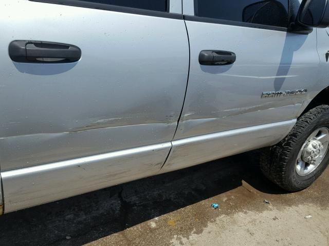 3D7KU28D33G800653 - 2003 DODGE RAM 2500 S SILVER photo 9