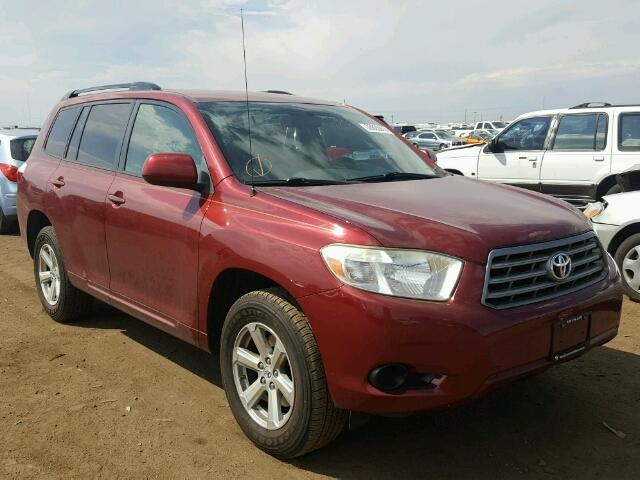 JTEDS41A682019366 - 2008 TOYOTA HIGHLANDER RED photo 1