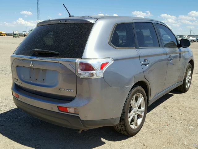 JA4AD3A34EZ004763 - 2014 MITSUBISHI OUTLANDER GRAY photo 4