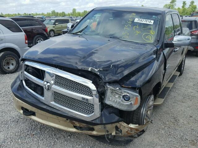 1C6RR6PT0ES129813 - 2014 RAM 1500 LONGH BLACK photo 2