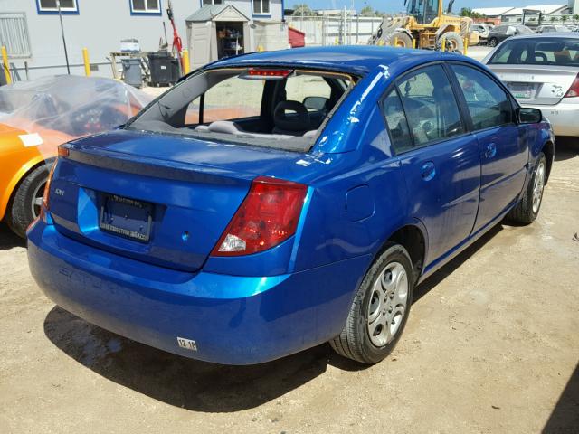 1G8AJ52F34Z140023 - 2004 SATURN ION LEVEL BLUE photo 4