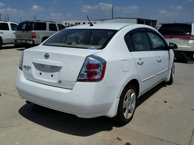 3N1AB61E88L691288 - 2008 NISSAN SENTRA 2.0 WHITE photo 4