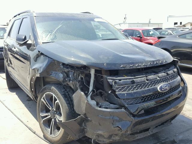 1FM5K8GT7EGB84569 - 2014 FORD EXPLORER S BLACK photo 1