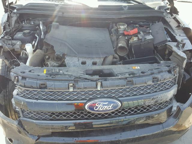 1FM5K8GT7EGB84569 - 2014 FORD EXPLORER S BLACK photo 7