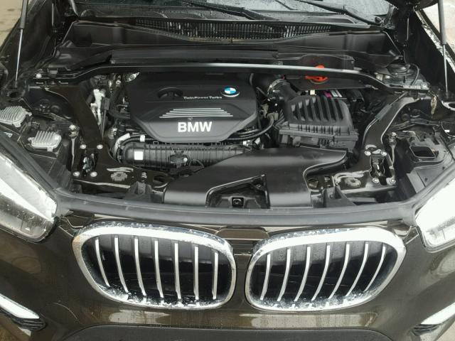 WBXHT3C34H5F68242 - 2017 BMW X1 XDRIVE2 BROWN photo 7