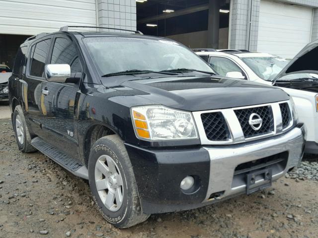 5N1AA08BX5N717115 - 2005 NISSAN ARMADA SE BLACK photo 1