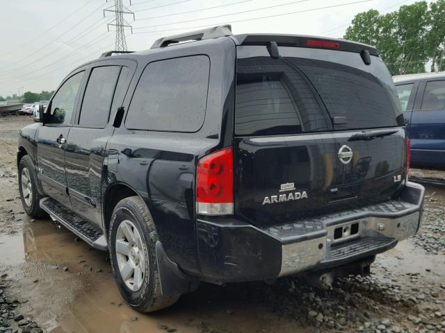 5N1AA08BX5N717115 - 2005 NISSAN ARMADA SE BLACK photo 3