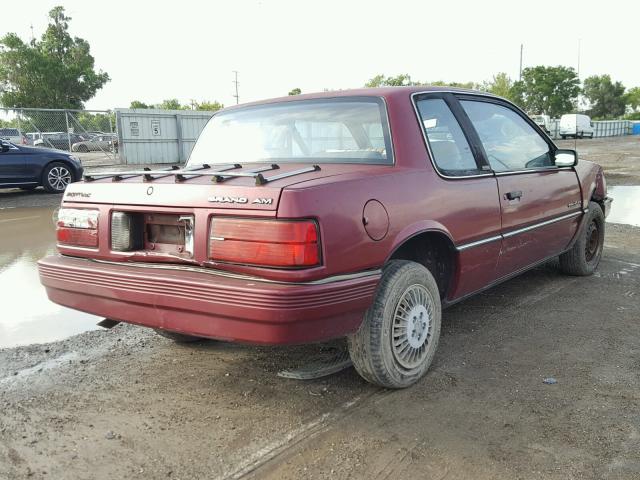 1G2NE14U5JC805930 - 1988 PONTIAC GRAND AM RED photo 4