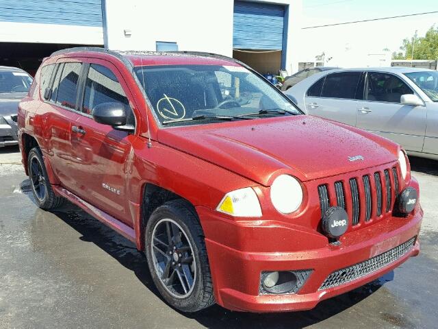 1J8FT47W98D706349 - 2008 JEEP COMPASS SP MAROON photo 1