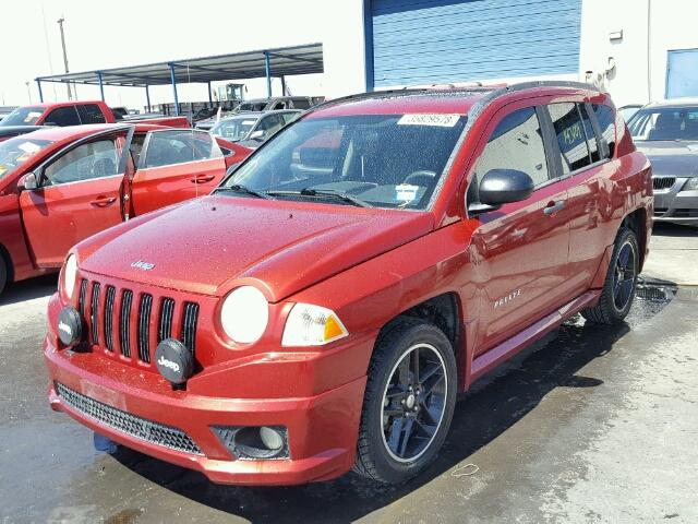 1J8FT47W98D706349 - 2008 JEEP COMPASS SP MAROON photo 2