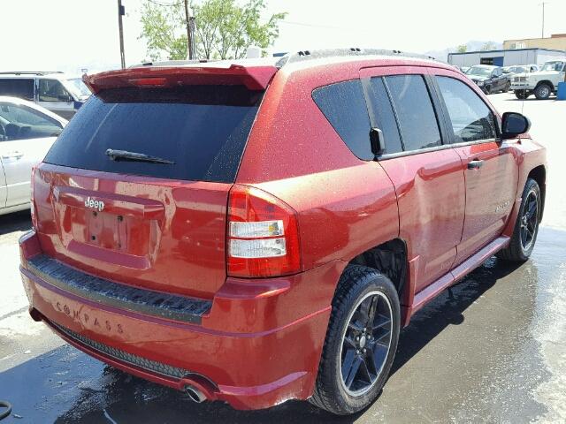 1J8FT47W98D706349 - 2008 JEEP COMPASS SP MAROON photo 4