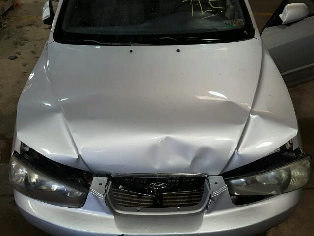 KMHDN45D13U681140 - 2003 HYUNDAI ELANTRA GL SILVER photo 7